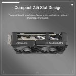 ASUS Dual Radeon RX 9060 XT 16GB GDDR6 Gaming Graphics Card - 16GB GDDR6 with Axial-Tech Fans & Dual BIOS - DUAL-RX9060XT-16G - Image 2