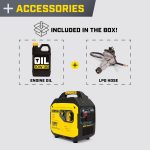 Champion 4000W Dual Fuel RV Ready Portable Inverter Generator - CO Shield & Ultra-Quiet 64 dBA - 201050 - Image 6