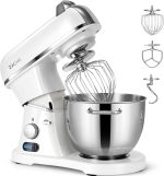 ZACME 8.4QT Commercial Stand Mixer - 800W with 11 Speeds, Tilt Head & NSF/ANSI 8-2023 Certified - Porcelain