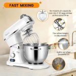 ZACME 8.4QT Commercial Stand Mixer - 800W with 11 Speeds, Tilt Head & NSF/ANSI 8-2023 Certified - Porcelain - Image 5