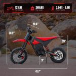Yozma IN10 Electric Dirt Bike - 2600W Peak Motor with 48V 23.4Ah Battery & 40 MPH - IN10 - Image 7