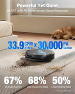 ECOVACS DEEBOT T90 Omni Robot Vacuum and Mop - 30,000Pa BLAST Suction with OZMO Roller 3.0 Self-Cleaning Mop & Auto-Empty Station - T90 Omni - Image 3
