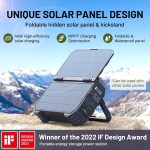 BROWEY S1600 Portable Power Station with Built-in Solar Panel - 1024Wh LiFePO4 with 1600W Output & 3200W Peak - DS-S1600 - Image 2