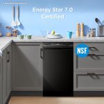 Midea 18 Inch Built-in Dishwasher - 8 Place Settings with Stainless Steel Tub, Heated Dry & 6 Wash Programs - MDF18A1ABB - Image 4