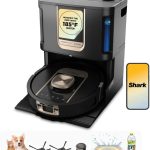 Shark PowerDetect ThermaCharged NeverTouch Pro Robot Vacuum & Mop - Heated Mop Cleaning Base with 185°F Wash & 175°F Dry - RV2920XE (Black)
