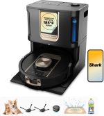 Shark PowerDetect ThermaCharged NeverTouch Pro Robot Vacuum & Mop - Heated Mop Cleaning Base with 185°F Wash & 175°F Dry - RV2920XE (Black)