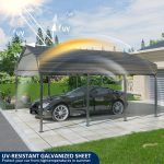 AirWire 20x40 FT Heavy Duty Metal Carport Shelter - Reinforced Steel Garage for Truck, Boat, Tractor & Outdoor Events - Image 5