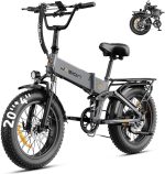 Jasion X-Hunter Folding Electric Bike - 1400W Peak Motor with 48V 13Ah Battery & 70 Mile Range - X-Hunter