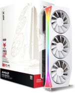 XFX Mercury AMD Radeon RX 9070 XT OC Gaming White Edition Graphics Card - 16GB GDDR6 with RGB & 3100 MHz Boost - RX-97TRGBBW9