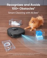eufy X10 Pro Omni Robot Vacuum and Mop Combo - 8,000Pa Suction with Auto Mop Washing & Self-Emptying Station - T2351 (Black) - Image 4