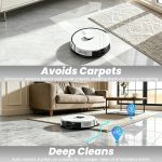 BOTLUXE T30+ Robot Vacuum and Mop Self-Emptying - 12,000Pa Suction with LiDAR Navigation & 75-Day Capacity - T30+ (White) - Image 5
