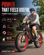 EOEOTWO E01 Electric Bike - 1500W Peak Motor with 48V 15Ah Battery & 60 Mile Range - E01 - Image 2