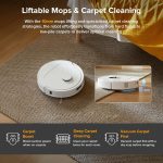 roborock QV 35A Robot Vacuum and Mop Combo - 8000Pa Suction with All-in-One Dock & Anti-Tangle Brushes - White - Image 6