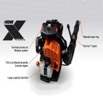 ECHO 220 MPH 1110 CFM 79.9cc Gas Backpack Blower with Tube Throttle - PB-9010T - Image 2
