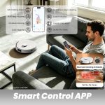 BOTLUXE T30+ Robot Vacuum and Mop Self-Emptying - 12,000Pa Suction with LiDAR Navigation & 75-Day Capacity - T30+ (White) - Image 6