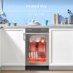 Midea 18 Inch Built-in Dishwasher - 8 Place Settings with Stainless Steel Tub, Heated Dry & 6 Wash Programs - MDF18A1AST - Image 7