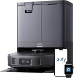 eufy X10 Pro Omni Robot Vacuum and Mop Combo - 8,000Pa Suction with Auto Mop Washing & Self-Emptying Station - T2351 (Black)