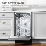 COMFEE' 18 Inch Built-in Dishwasher - 8 Place Settings with Stainless Steel Tub, Heated Dry & Energy Star Certified - CDF18A2BST - Image 10