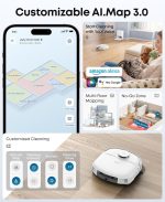 eufy C28 Robot Vacuum and Mop Combo - 15,000 Pa with HydroJet Roller Mop & 75-Day Hands-Free Cleaning - White - Image 8