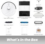 BOTLUXE T30+ Robot Vacuum and Mop Self-Emptying - 12,000Pa Suction with LiDAR Navigation & 75-Day Capacity - T30+ (White) - Image 8