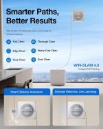 ECOVACS WINBOT W2S PRO Omni Robotic Window Cleaner - 10,000Pa Suction with TruEdge 2.0 & WIN-SLAM 4.0 Navigation - WE005V01 (White) - Image 9