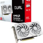 ASUS Dual Radeon RX 9060 XT White Edition Graphics Card - 16GB GDDR6 with Axial-Tech Fans & Dual BIOS - DUAL-RX9060XT-16G-WHITE
