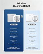 ECOVACS WINBOT W2S OMNI Window Cleaning Robot - 8000Pa Suction with TruEdge Scrubbing & 6-in-1 Station - WINBOT W2S OMNI - Image 10