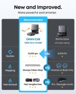 eufy C28 Robot Vacuum and Mop Combo - 15,000 Pa with HydroJet Roller Mop & 75-Day Hands-Free Cleaning - T211A110 - Image 2