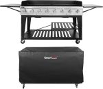 Royal Gourmet Event 8-Burner Propane Gas Grill - 104,000 BTU with Cover & 993 Sq In Cooking Area - GB8000C