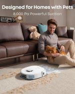 eufy X10 Pro Omni Robot Vacuum and Mop - 8,000Pa Suction with Auto Mop Washing & Self-Emptying Station - T2351 - Image 2