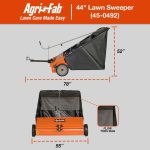 Agri-Fab 44" Tow-Behind Lawn Sweeper with 28 cu ft Hopper Bag - 45-0492 - Image 11