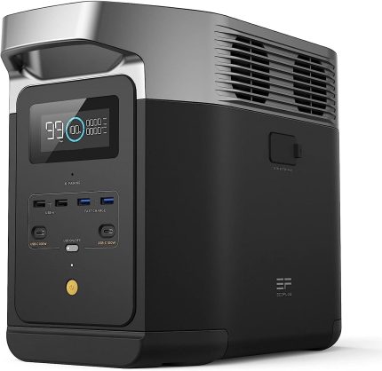 EF ECOFLOW DELTA 2 Max Portable Power Station - 2048Wh LiFePO4 with 2400W Output & 3400W X-Boost - EFD350