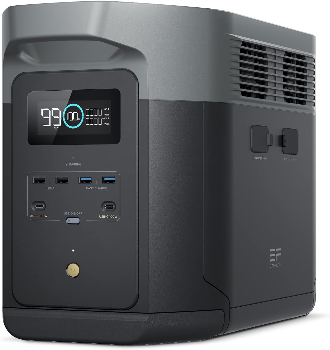61Qregf0EYL._AC_SL1500.jpg EF ECOFLOW DELTA 2 Max Smart Extra Battery - 2,048Wh LiFePO4 Expansion Battery with 3000+ Cycles - EFD350 - Image 1