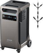 Anker SOLIX F3800 Portable Power Station - 3,840Wh Expandable to 53.8kWh with 6,000W AC Output - A1790