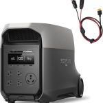 EF ECOFLOW DELTA 3 Ultra Portable Power Station - 3,072Wh LiFePO4 with 3,600W Output & XT60 Solar Cable - EF-DL-H01-3U