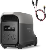 EF ECOFLOW DELTA 3 Ultra Portable Power Station - 3,072Wh LiFePO4 with 3,600W Output & XT60 Solar Cable - EF-DL-H01-3U