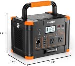 GRECELL T-1000 Portable Power Station - 999Wh Solar Generator with 1000W Output & 10-Port Charging - T-1000 - Image 10