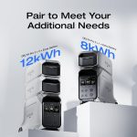 EF ECOFLOW DELTA Pro 3 Smart Extra Battery - 4,096Wh LiFePO4 Expansion Battery with 11-Year Lifespan - EFD521-EB - Image 2