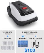 ECOVACS GOAT O1000 RTK CARE Robot Lawn Mower - RTK Navigation with Extra Blades for 1/4 Acre - O1000 RTK CARE - Image 2