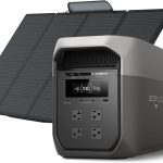 EF ECOFLOW DELTA 3 MAX Portable Power Station with 400W Solar Panel - 2048Wh with 3400W X-Boost - EF-DL-H02-3M