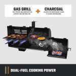 Oklahoma Joe's Canyon Combo Dual Fuel Smoker & Grill - 3-Burner Propane Gas & Charcoal with 1031 sq. in. Cooking Area - 24203004 - Image 4