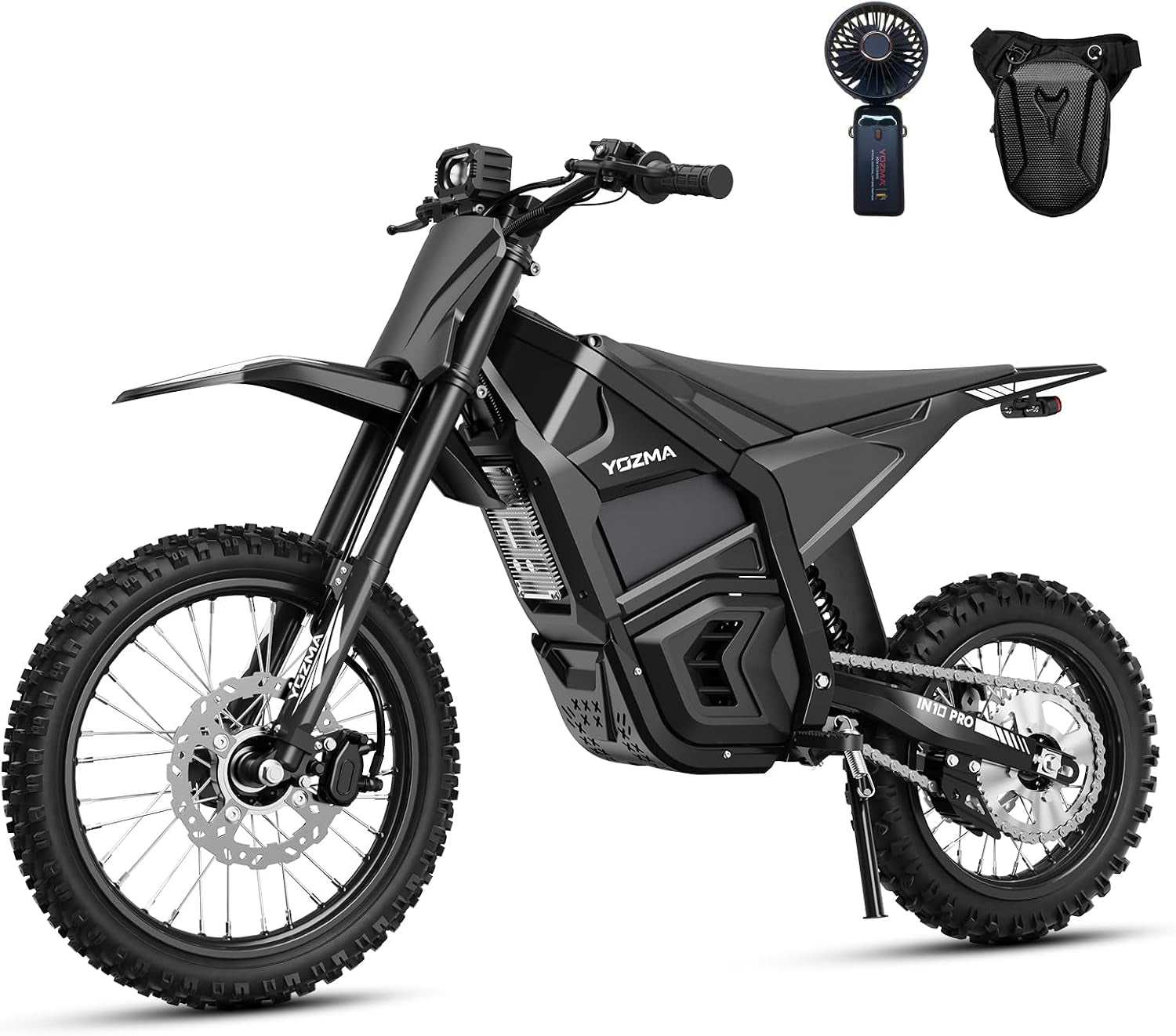 6a0409fac8aeb3bb1d2011b23cb4fe52.jpg Yozma IN10 Pro Electric Dirt Bike - 5500W Peak Motor with 60V 27Ah Battery & 50 MPH Top Speed - IN10 Pro - Image 1