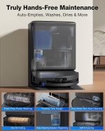 ECOVACS DEEBOT T90 PRO OMNI Robot Vacuum and Mop - 30,000Pa BLAST Suction with OZMO Roller 3.0 & PowerBoost Charging - T90 Pro Omni - Image 6