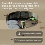 iRobot Roomba 415X Robot Vacuum & Mop Combo - 2.3X Suction with AutoWash Dock & 90 Days Self-Emptying - G284020 (Black) - Image 2