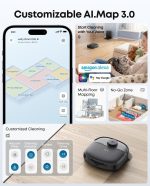 eufy C28 Robot Vacuum and Mop Combo - 15,000 Pa with HydroJet Roller Mop & 75-Day Hands-Free Cleaning - T211A110 - Image 9