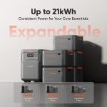 Jackery HomePower 3600 Plus Portable Power Station with 2x200W Solar Panels - 3584Wh LiFePO4 with 3600W Output & Expandable to 43kWh - JHP-3600A - Image 6