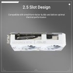 ASUS Dual GeForce RTX 5060 Ti 16GB GDDR7 White OC Edition Graphics Card - 16GB GDDR7 with Axial-Tech Fans & Dual BIOS - DUAL-RTX5060TI-O16G-WHITE - Image 2