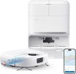 eufy C28 Robot Vacuum and Mop Combo - 15,000 Pa with HydroJet Roller Mop & 75-Day Hands-Free Cleaning - White