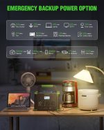 GRECELL T-1000 Portable Power Station - 999Wh Solar Generator with 1000W Output & 10-Port Charging - T-1000 - Image 4