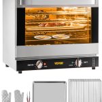 VEVOR Commercial Convection Oven - 47L/43Qt Countertop Oven with 1600W Power & 4-Tier Interior - FD-47